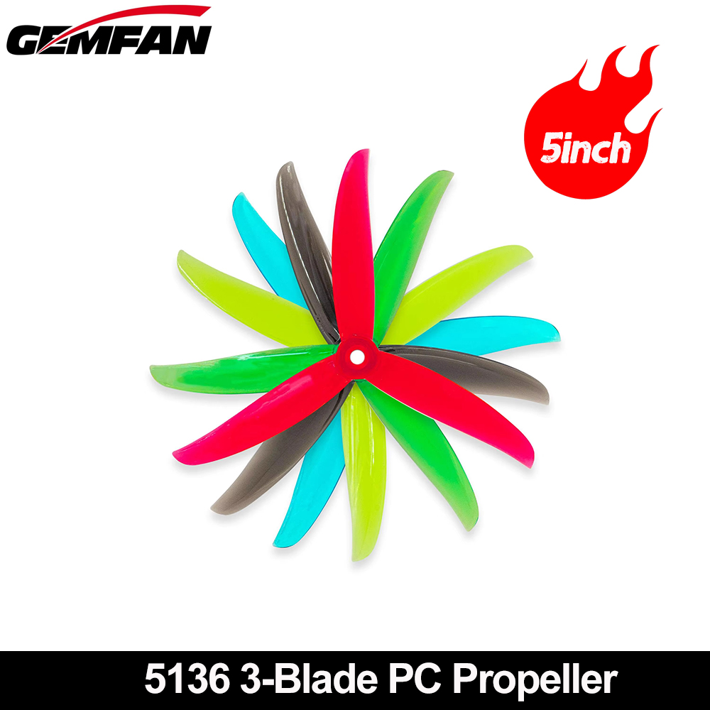 Fpv Racing Quadcopter - Gemfan VANOVER 5136 3 Blade PC