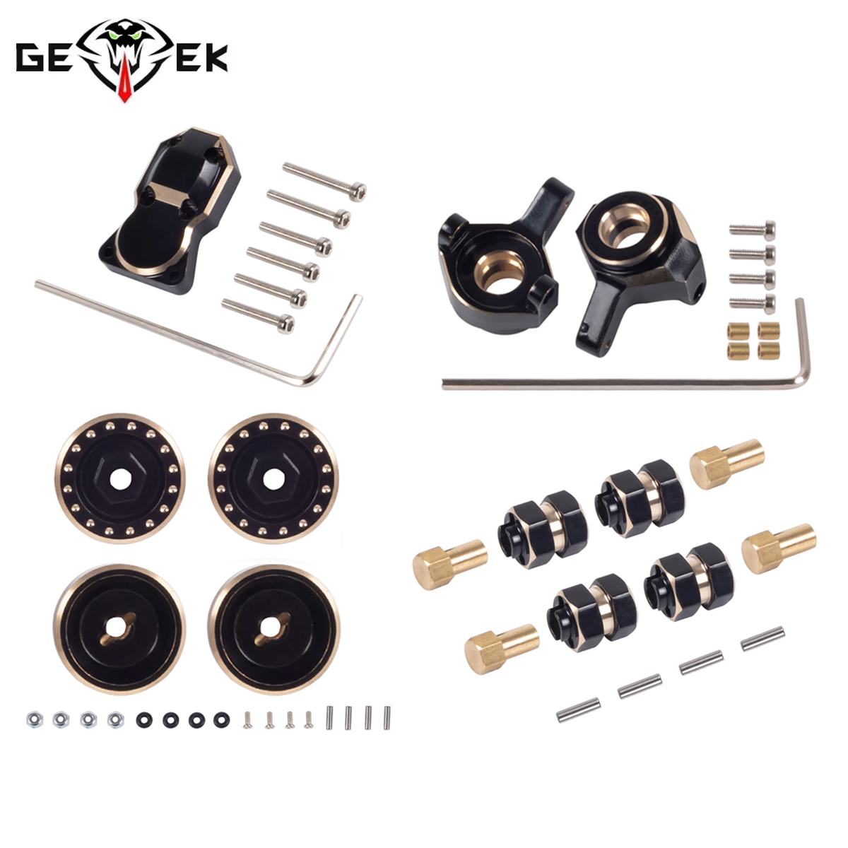 Rc Hobby Room - Brass Counterweight Steering Knuckles Wheel Hex