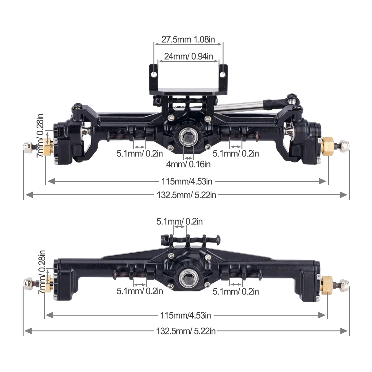 Aluminum CNC Portal Axles +10m - Rc Hobby Room 评论和价格