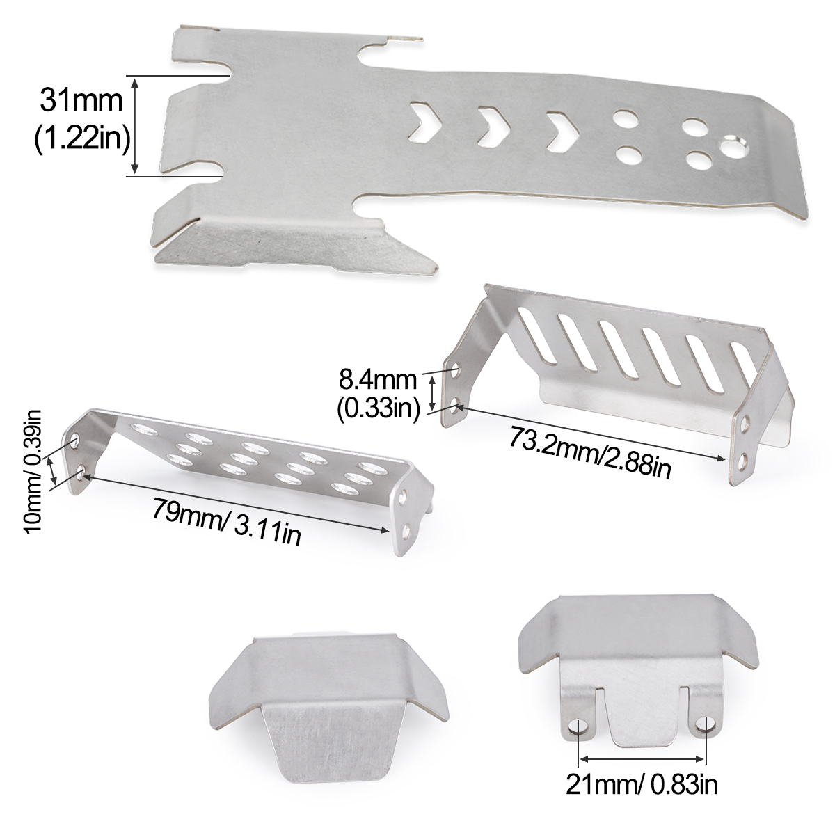 Stainless Steel Axle Protector - Rc Hobby Room 评论和价格