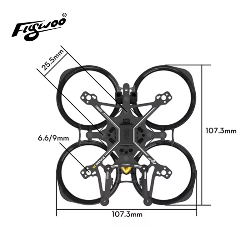 Flywoo Flylens 75 Frame Kit 1. - Fpv Racing Quadcopter 评论和价格