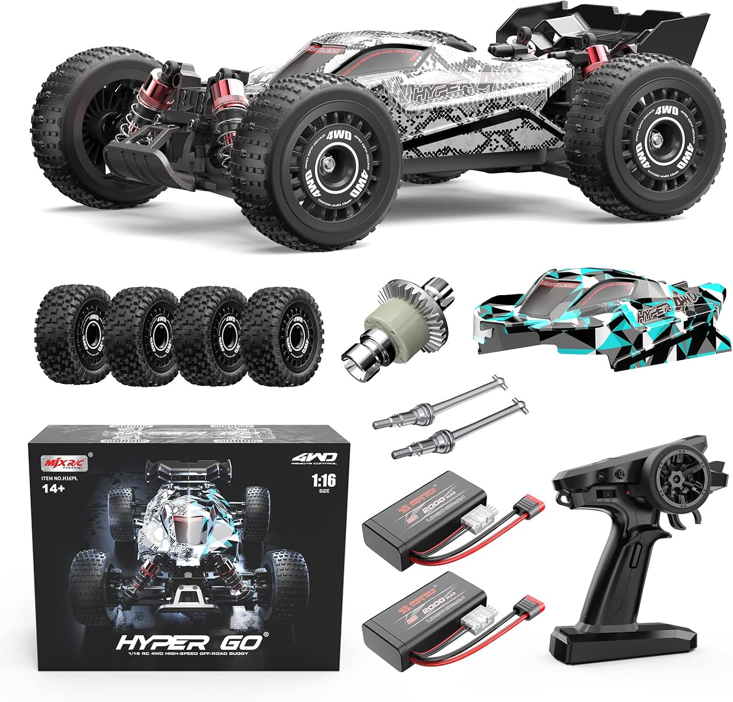 1/16 Scale RTR Brushless RC Bu - Rc Hobby Grade Truck 评论和价格