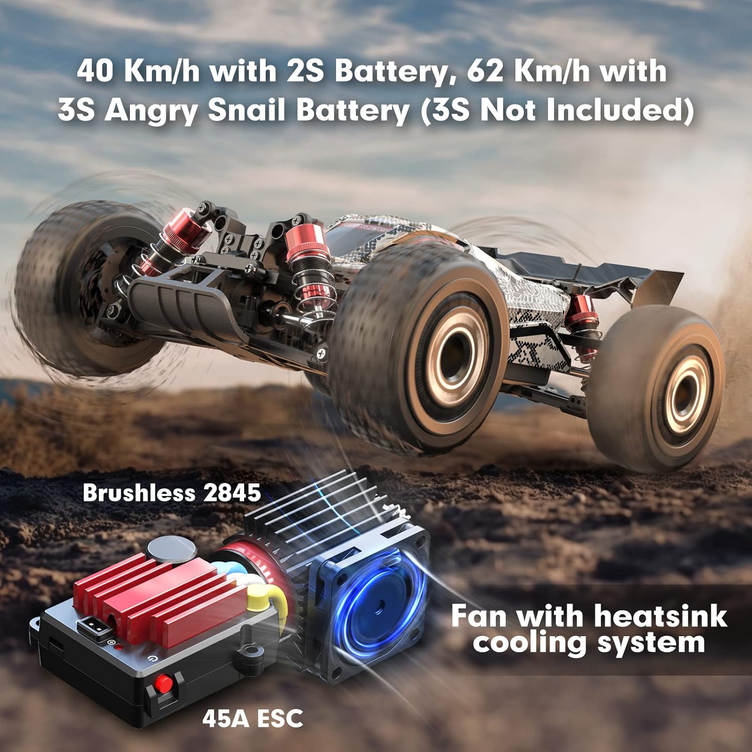 1/16 Scale RTR Brushless RC Bu - Rc Hobby Grade Truck 评论和价格