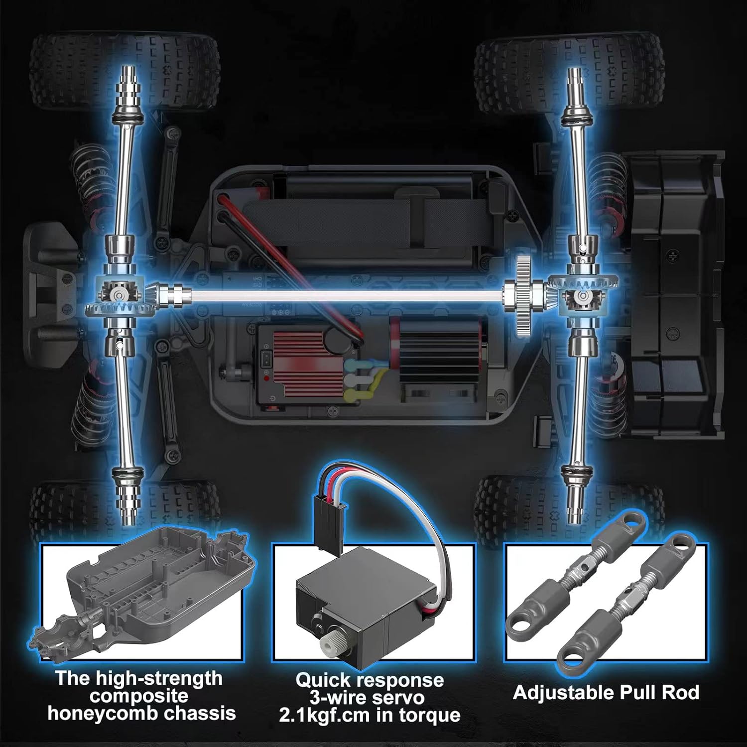 1/16 Scale RTR Brushless RC Bu - Rc Hobby Grade Truck 评论和价格
