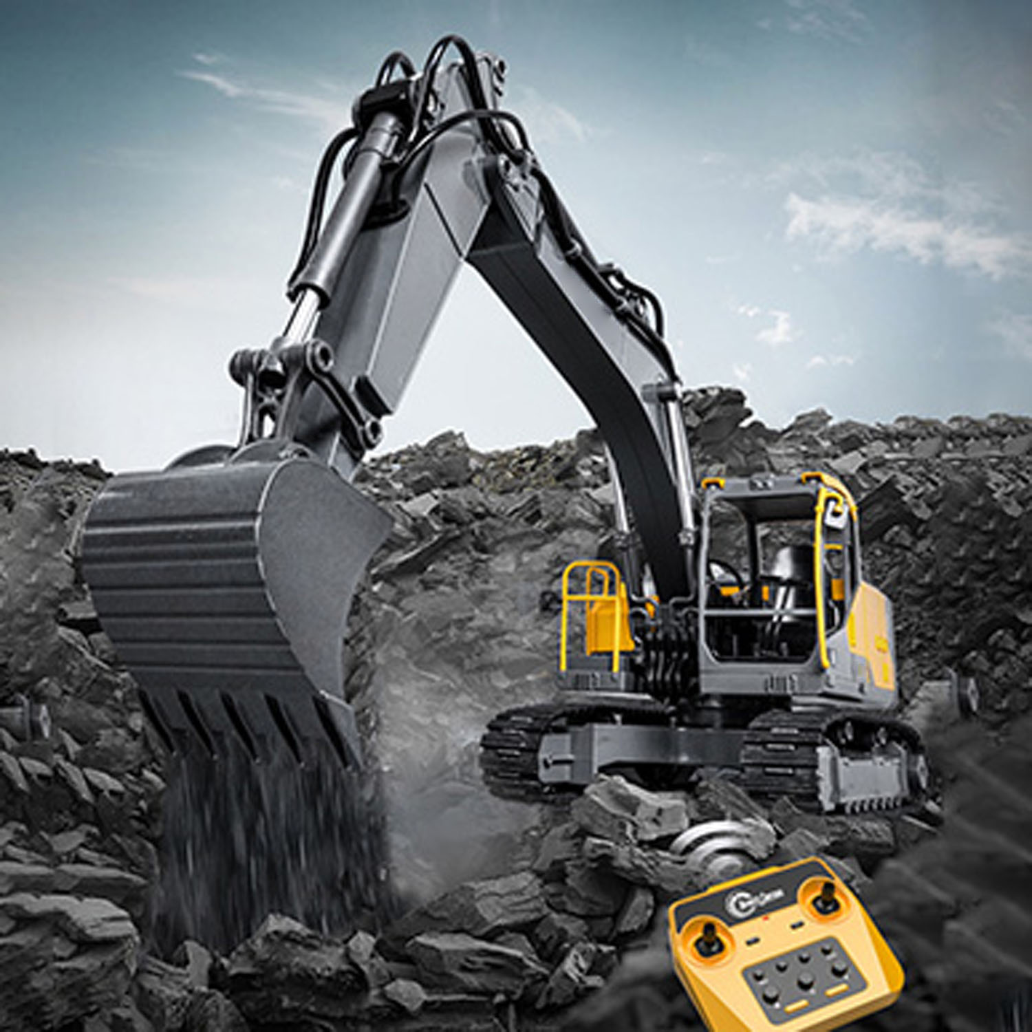 1/16 DoubleE E598 003 Electric - Rc Hobby Excavator 评论和价格