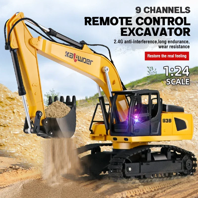 Huina Rc Excavator 1/24 9Ch Re - Rc Hobby Excavator 评论和价格