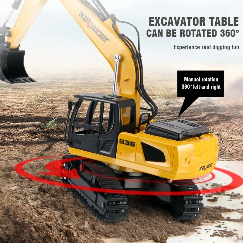 Huina Rc Excavator 1/24 9Ch Re - Rc Hobby Excavator 评论和价格
