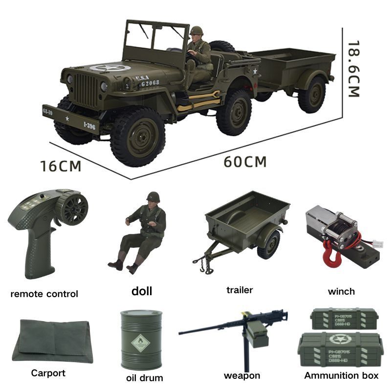 JJRC C8815 RC Car 1941 JEEP WI - Rc Hobby Grade Truck 评论和价格