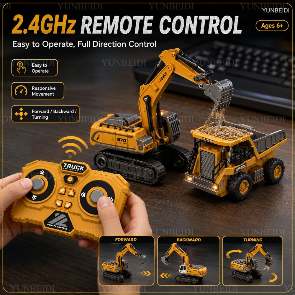 Remote Control Mini Alloy Car  - Rc Hobby Excavator 评论和价格