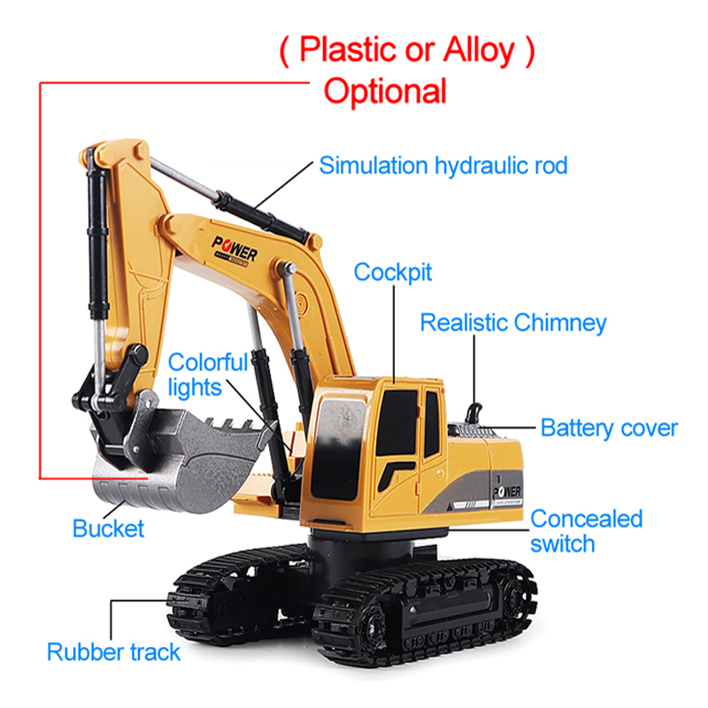 RC Excavator 2.4Ghz 6 Channel  - Rc Hobby Excavator 评论和价格